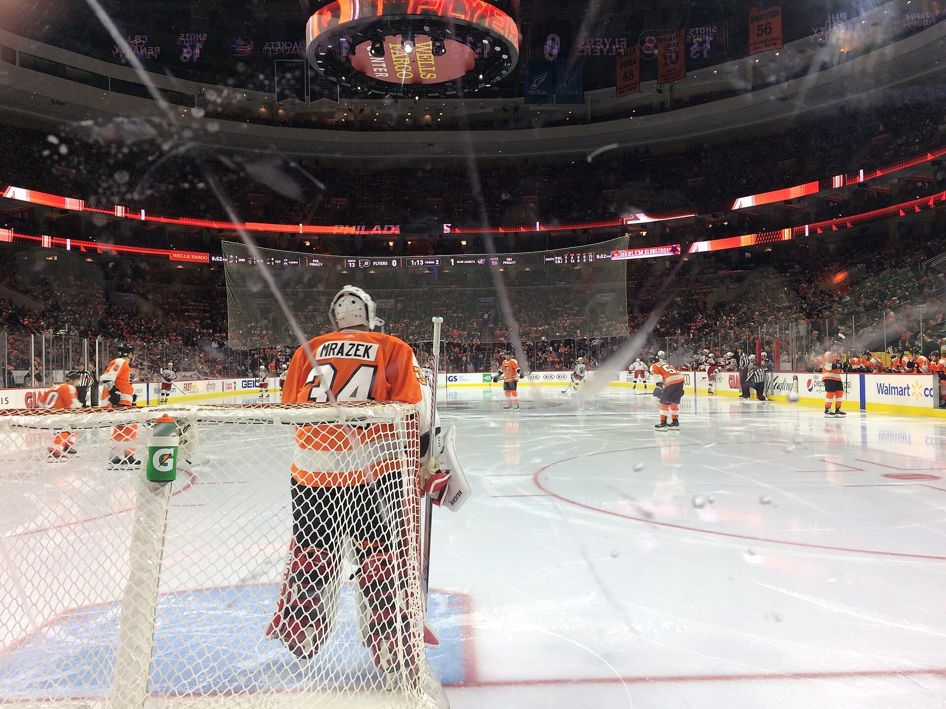 The rink and seating bowl inside Philadelphia's current South Philadelphia arena